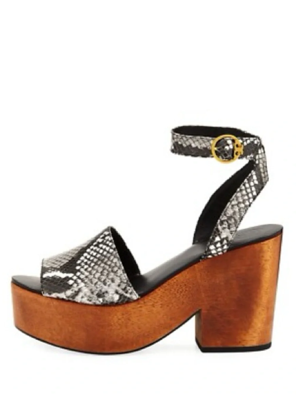 Tory Burch Camilla 100mm Platform Sandals Roccia Snakeskin Size 11